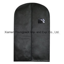 Custom Black Non-Woven Travel Suit Cover Bag